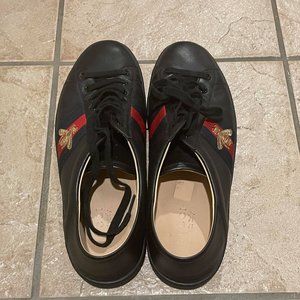 Black Men Gucci Bee Sneakers Size 10
